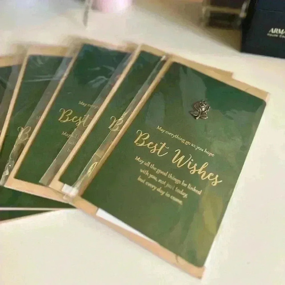 5* Xmas/New year Best Wishes Vintage Style Greeting Cards - Picture 2 of 4